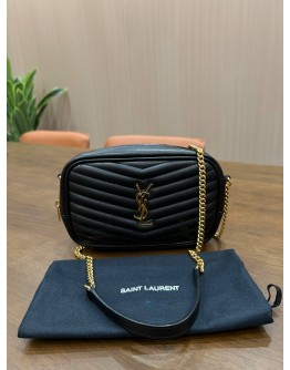 YVES SAINT LAURENT THE SAINT LAURENT LOU QUILTED LEATHER CHAIN BAG 