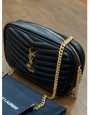 YVES SAINT LAURENT THE SAINT LAURENT LOU QUILTED LEATHER CHAIN BAG 